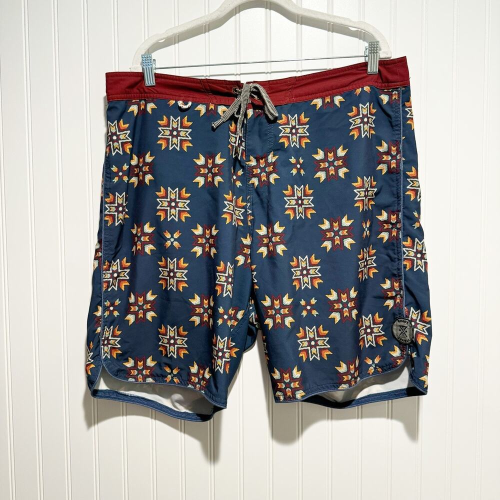 Roark Revival Board Shorts Aztec Print Mens 38